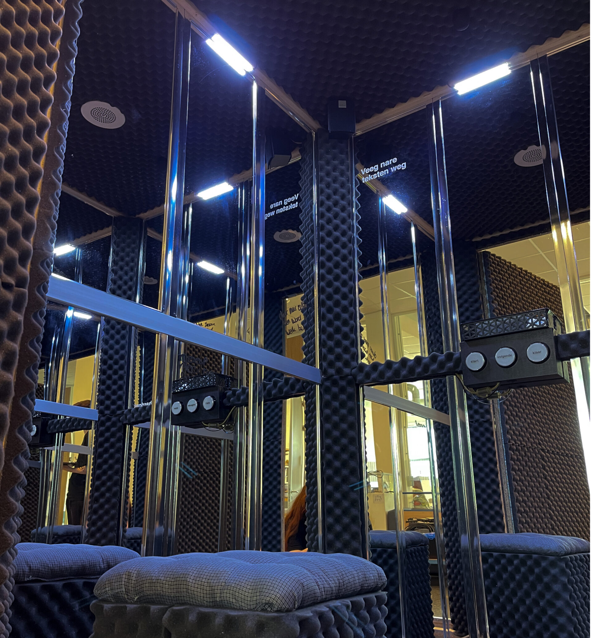 Inside of the dixi.